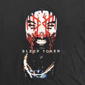 Sleep Token Vessel Graphic Band T-Shirt Mens XL Black Cotton Aford Mask Tee